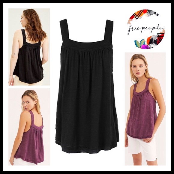 FREE PEOPLE BOHO FLOWY TANK TOP TUNIC TEE A2C - Picture 4 of 16